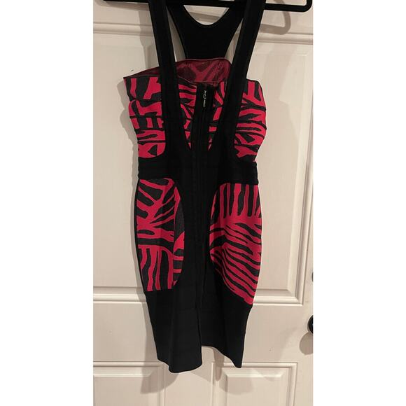 Herve Leger Niva Animal Print Bandage Dress - Picture 3 of 16